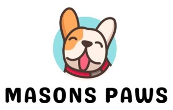 masons paws logo logo for dog grooming in andover